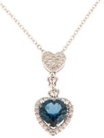 Collana Davite & Delucchi Donna in Oro bianco Topazio CLN011892TB - CLN011892TB